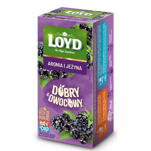 Herbata LOYD Dobry & Owocowy Aronia i jeżyna (20 sztuk)