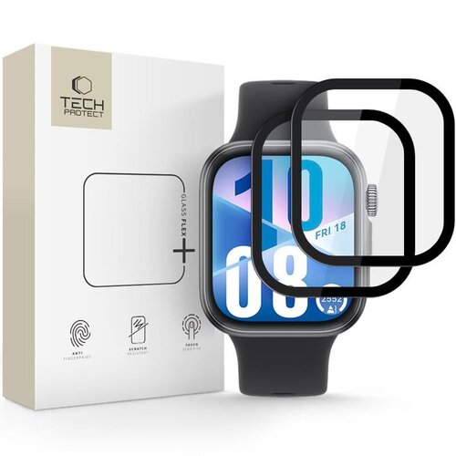 Szkło hybrydowe TECH-PROTECT Glass Flex+ do Huawei Watch Fit 3/4 Czarny (2 szt.)