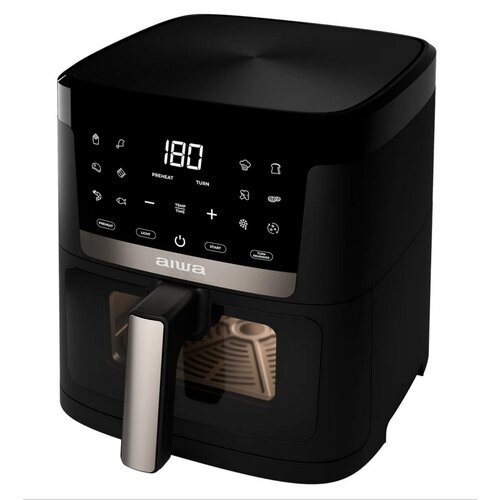 Air Fryer Frytkownica beztłuszczowa AIWA AFR-7000 Chukuma Czarny, 7l, z okienkiem do obserwacji postępów gotowania