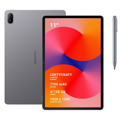Tablet HUAWEI MatePad SE 11" 2.gen. 4/128 GB Wi-Fi Szary + Rysik