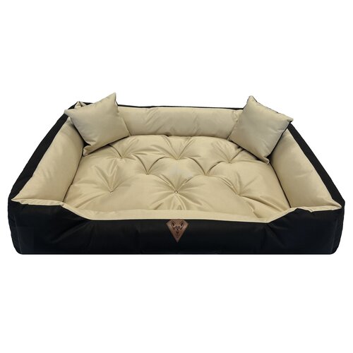 Legowisko dla psa OSKAR Comfortable Beżowo-czarny 75 x 65 cm