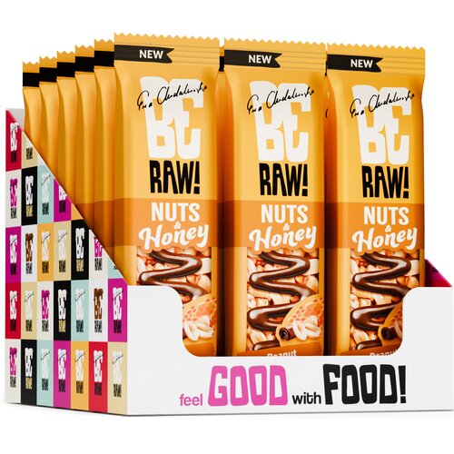 Baton BERAW Nuts & honey Arachidowo-czekoladowy (15 x 30 g)