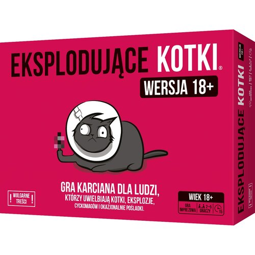 Gra karciana REBEL Eksplodujące Kotki Edycja tylko dla dorosłych