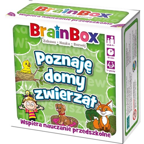 Gra karciana REBEL BrainBox Poznaję domy zwierząt