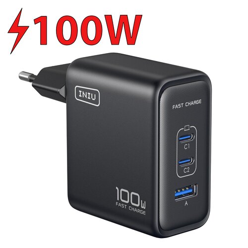 Ładowarka sieciowa INIU Leopard Charger 100W Czarny