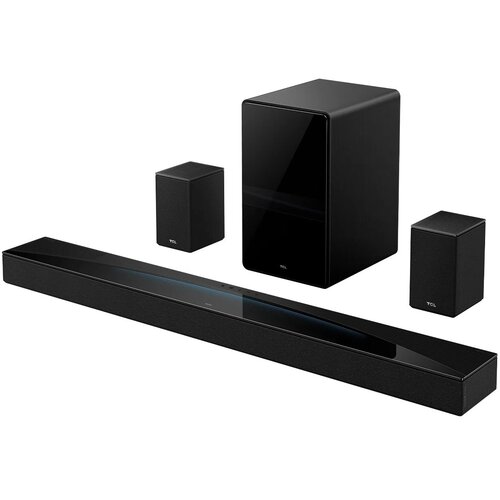 Soundbar TCL Q85H Pro Czarny 7.1.4-kanałowy, Bezprzewodowy Subwoofer, 4K, HDMI eARC, Wi-Fi, BT, Dolby Atmos, DTS:X