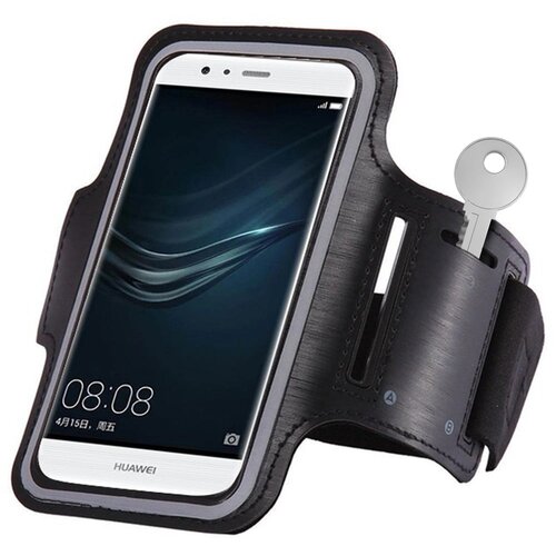 Opaska na ramię HURTEL Armband do biegania na telefon smartfon 6 cali Czarny
