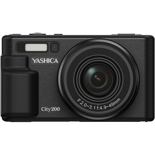 Aparat YASHICA City 200 Czarny 72Mpix, 10-krotny zoom optyczny, 4-krotny zoom cyfrowy, 5K 30fps