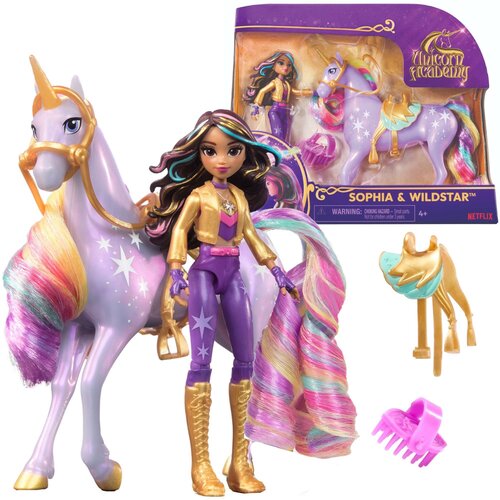 Lalka SPIN MASTER Unicorn Academy Sophia i Jednorożec 6071175