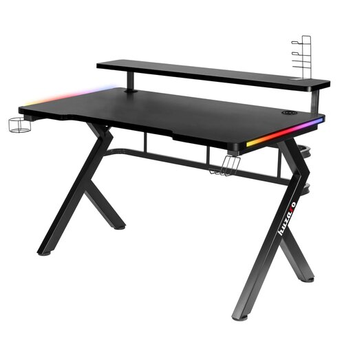 Biurko gamingowe HUZARO Hero 5.0 RGB Czarny