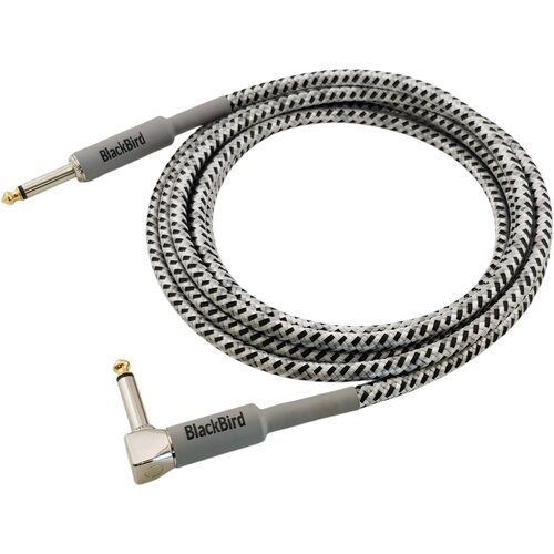 Kabel BLACKBIRD BBIC3K-PS7-BW Jack 6.3 mm kątowy - Jack 6.3 mm 3 m