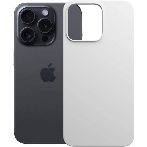 Etui 3MK Hardy MagSilicone do Apple iPhone 15 Pro Srebrno-biały