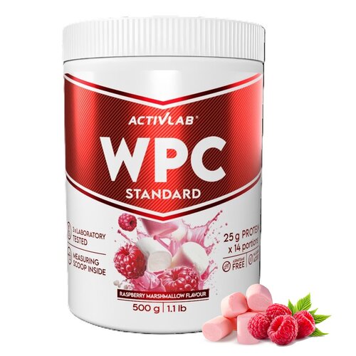Odżywka białkowa ACTIVLAB Wpc Standard Pianka malinowa (500 g) Bez cukru