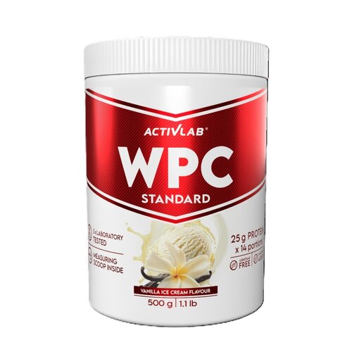 Odżywka białkowa ACTIVLAB Wpc Standard Lody waniliowe (500 g) Bez cukru