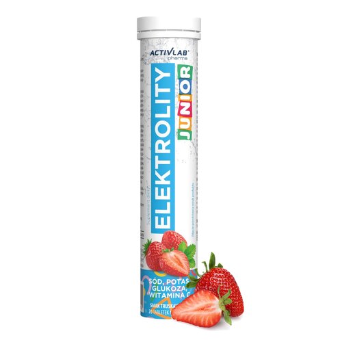 Elektrolity ACTIVLAB Junior Truskawkowy (20 tabletek)