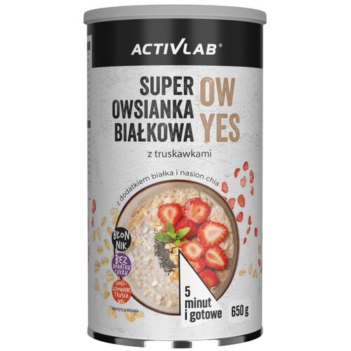 Owsianka ACTIVLAB Super śniadanie białkowe z truskawkami (650 g)