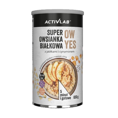 Owsianka ACTIVLAB Super śniadanie białkowe z jabłkami i cynamonem (650 g)