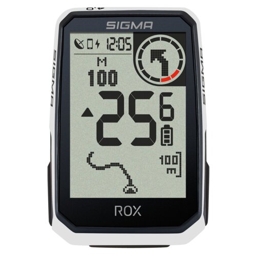 Licznik rowerowy SIGMA Rox 4.0 Endurance Biały Podświetlany