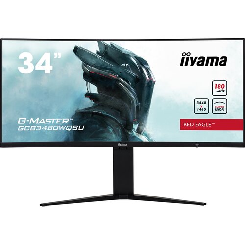 Monitor IIYAMA G-Master GCB3480WQSU-B1 34" 3440x1440px 180Hz 0.4 ms [MPRT] Curved