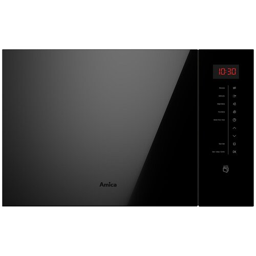 Kuchenka mikrofalowa AMICA AMMB25E2SGVBQ-TYPE 900W średnica 31.5 cm pojemność 25L Multiwave system Czarny