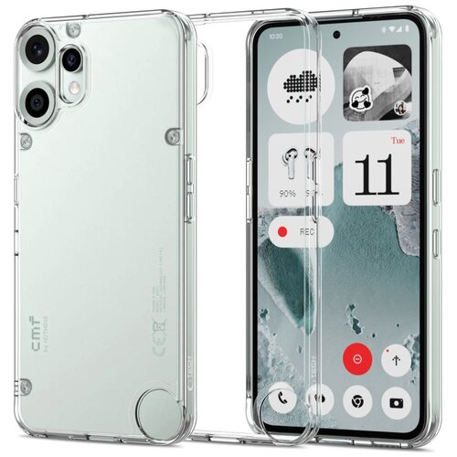 Etui TECH-PROTECT FlexAir Hybrid do Nothing CMF Phone 2 Pro Przezroczysty