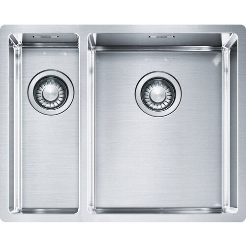 Zlewozmywak półtorakomorowy FRANKE Box BXX 260/160-34-16 127.0369.916 Stal szczotkowana 45x56