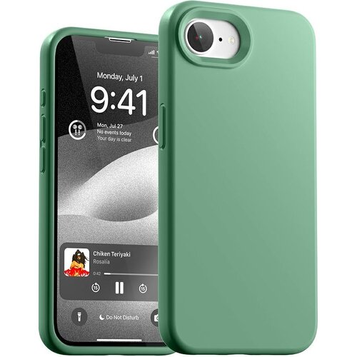 Etui MERCURY Silicone do Apple iPhone 16e Zielony