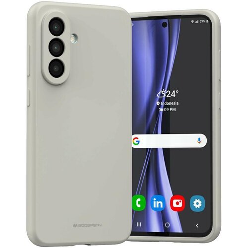 Etui MERCURY Silicone do Samsung Galaxy A36 Kamienny