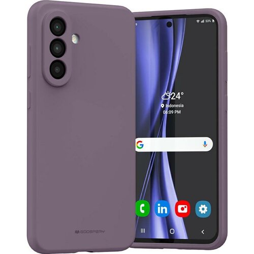 Etui MERCURY Silicone do Samsung Galaxy A36 Fioletowy
