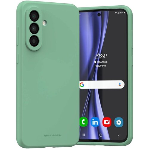 Etui MERCURY Silicone do Samsung Galaxy A36 Zielony