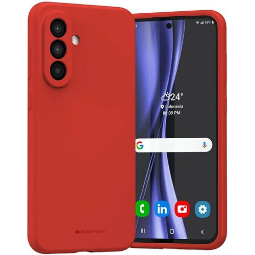 Etui MERCURY Silicone do Samsung Galaxy A56 Czerwony
