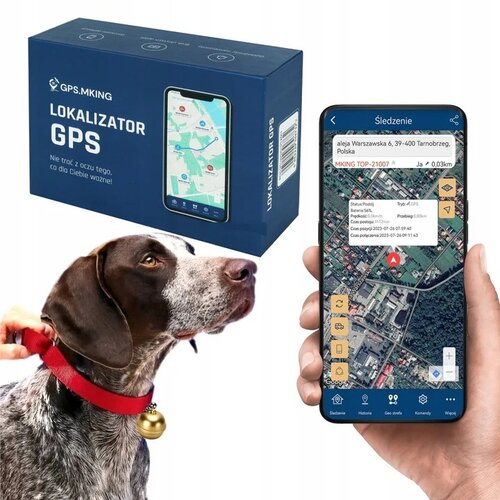Lokalizator GPS dla psa i kota MKING MK15P