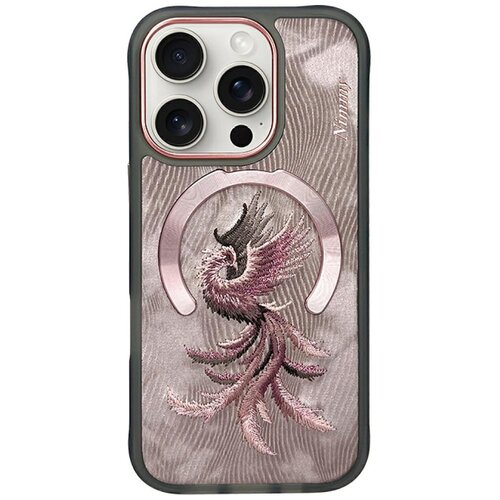 Etui NIMMY Magnetic Fantasy Animal MagSafe do Apple iPhone 16 Pro Max Różowo-złoty