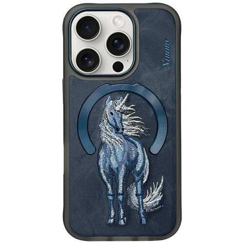 Etui NIMMY Magnetic Fantasy Animal MagSafe do Apple iPhone 16 Pro Niebieski