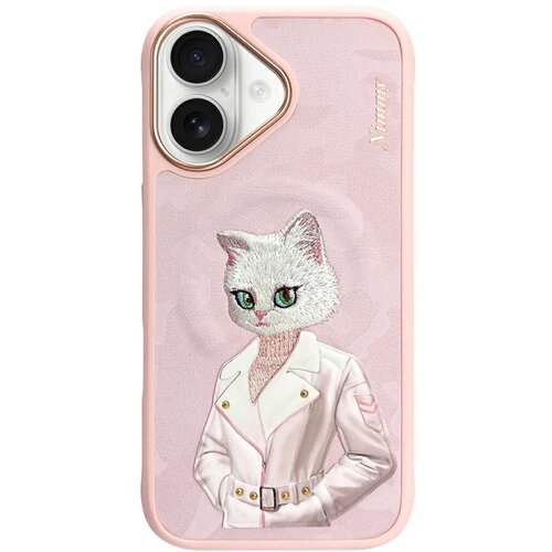 Etui NIMMY Magnetic Fashion Cute Pet MagSafe do Apple iPhone 16 Różowy