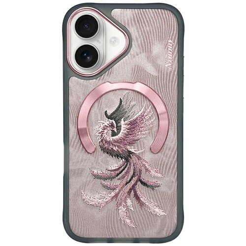 Etui NIMMY Magnetic Fantasy Animal MagSafe do Apple iPhone 16 Różowo-złoty
