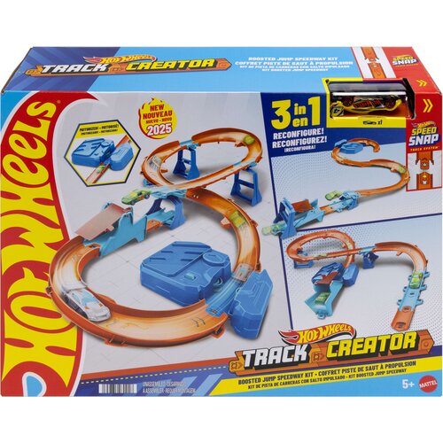Tor Hot Wheels Track Creator Tor Super skok Zestaw z napędem JDB49