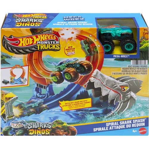 Tor Hot Wheels Monster Trucks Pętla rekina JFR08
