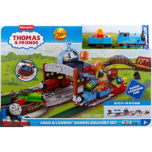 Kolejka FISHER PRICE Tomek i Przyjaciele Dostawa beczek Załaduj i wystrzel JDF26