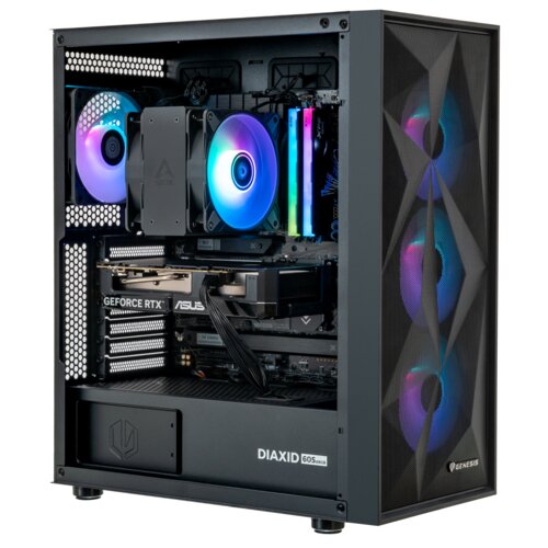 Komputer MAD DOG DIAXID605-I20WR32WH i5-14400F 32GB RAM 1TB SSD GeForce RTX5060Ti DLSS 4 Wi-Fi Windows 11 Home