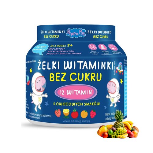 Kompleks witamin DOMOWA APTECZKA Żelki witaminki Świnka Peppa (90 g)