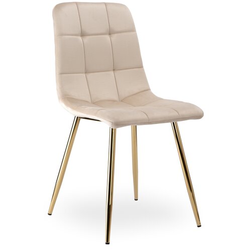 Krzesło EHOKERY Denver Velvet Gold Beżowy