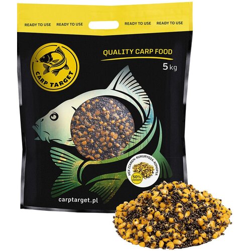 Zanęta CARP TARGET Mix ziaren Kukurydza Konopia (5 kg)