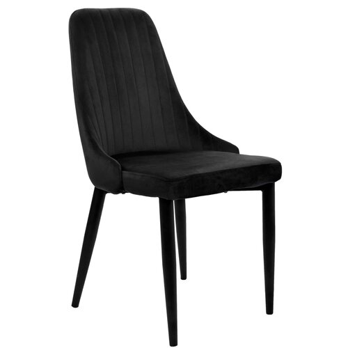 Krzesło EHOKERY Lorient Velvet Czarny