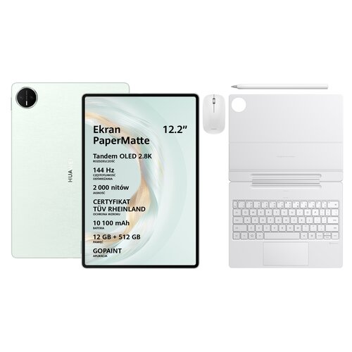 Tablet HUAWEI MatePad Pro 12.2” 2025 12/512 GB Wi-Fi Zielony + Rysik + Klawiatura + Mysz