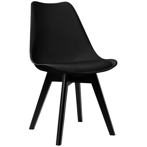 Krzesło EHOKERY Nantes Black DSW Czarny