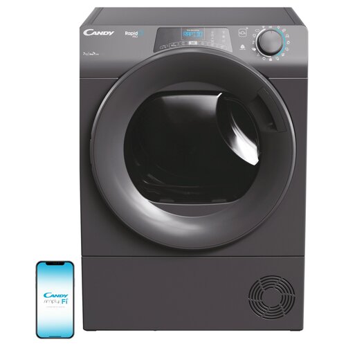 Suszarka CANDY RapidO Pro RP4 H7A2TRER-S z pompą ciepła 7 kg