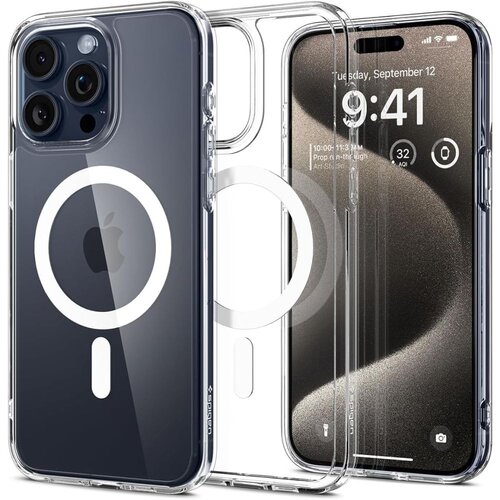 Etui SPIGEN Ultra Hybrid Mag MagSafe do Apple iPhone 15 Pro Max Biały
