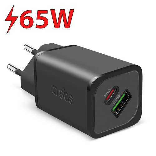 Ładowarka sieciowa SBS Nano GaN 65W Czarny