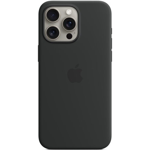 Etui APPLE Silicone Case MagSafe do iPhone 15 Pro Max Czarny